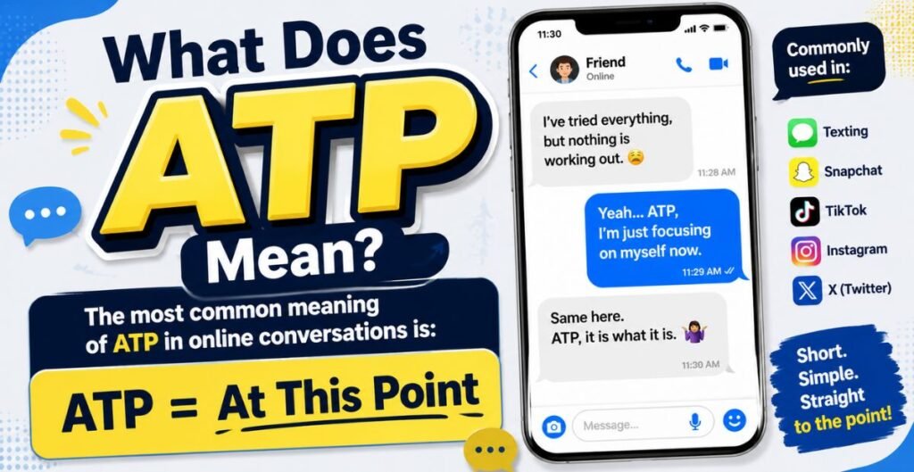 ATP Meaning examples in texting conversations