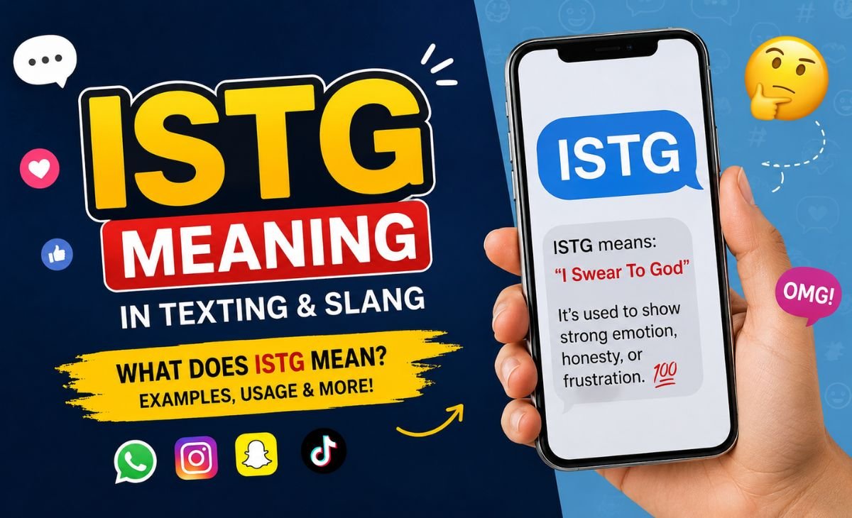 istg meaning in texting & slang