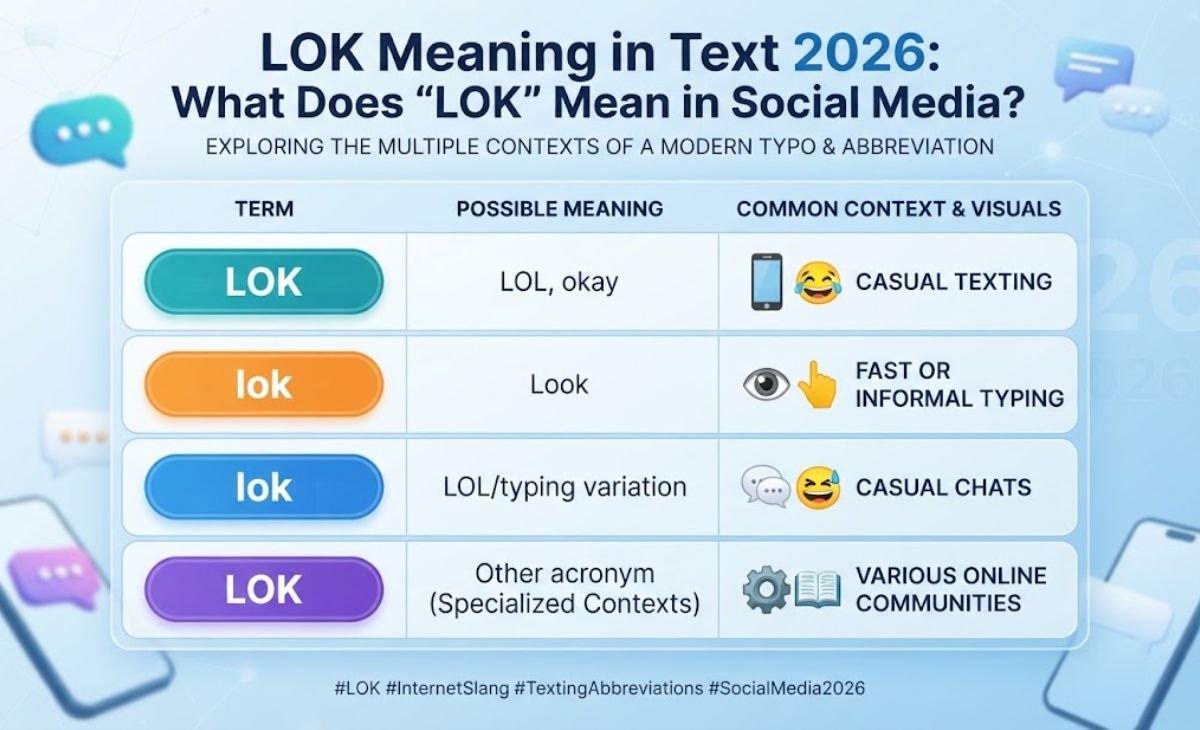 lok meaning in text & social media