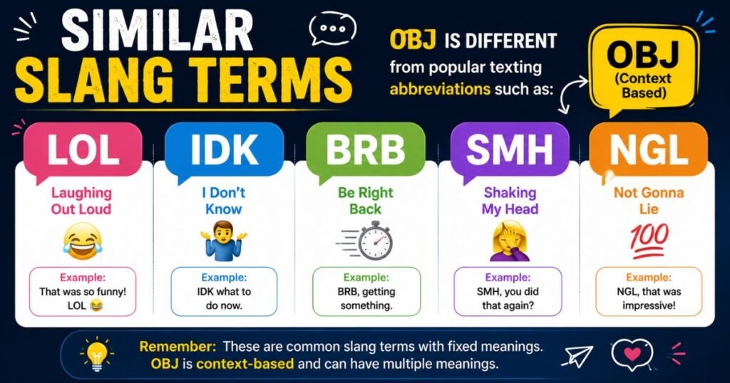obj slang terms