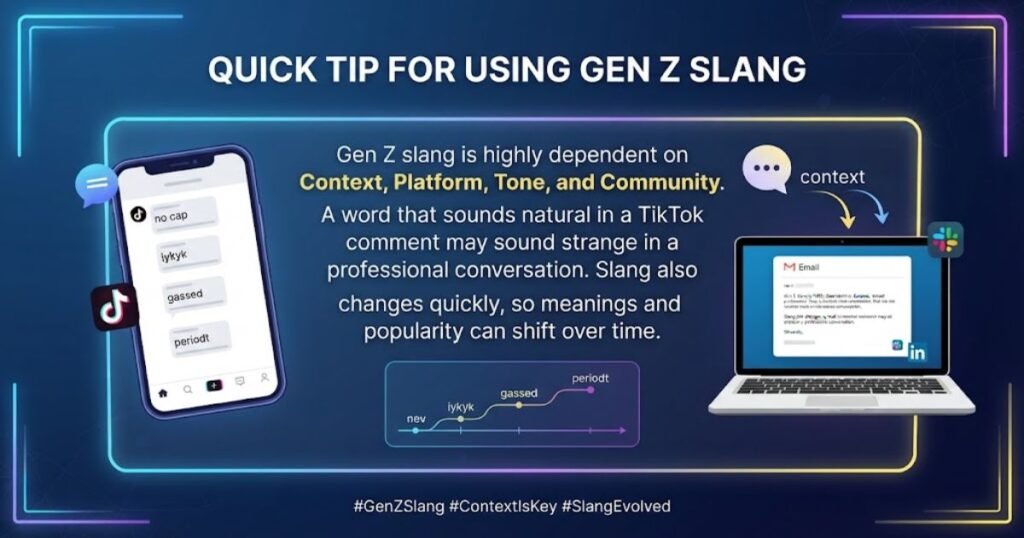quick tip for using gen z slang