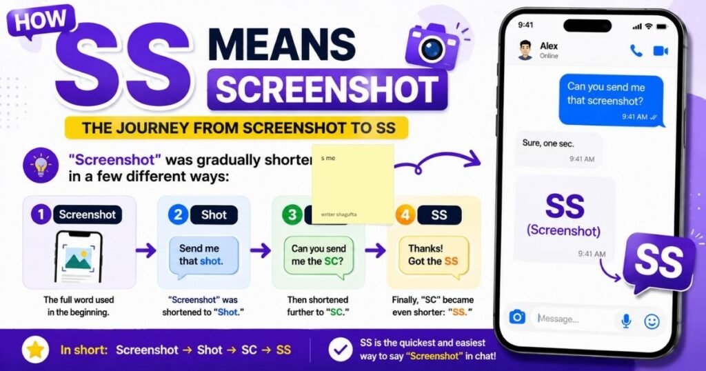 ss meaning in text screen shoot