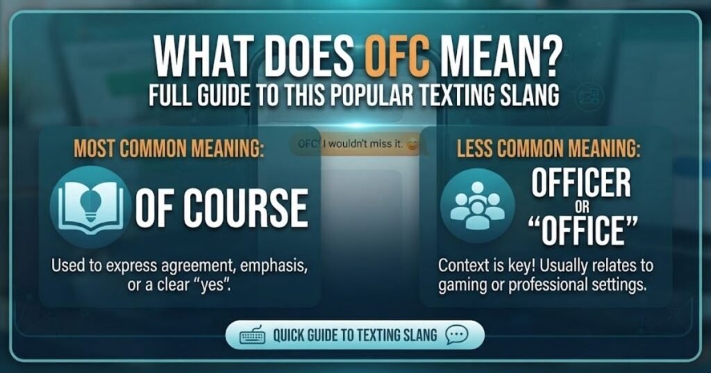 what does ofc meaning in text