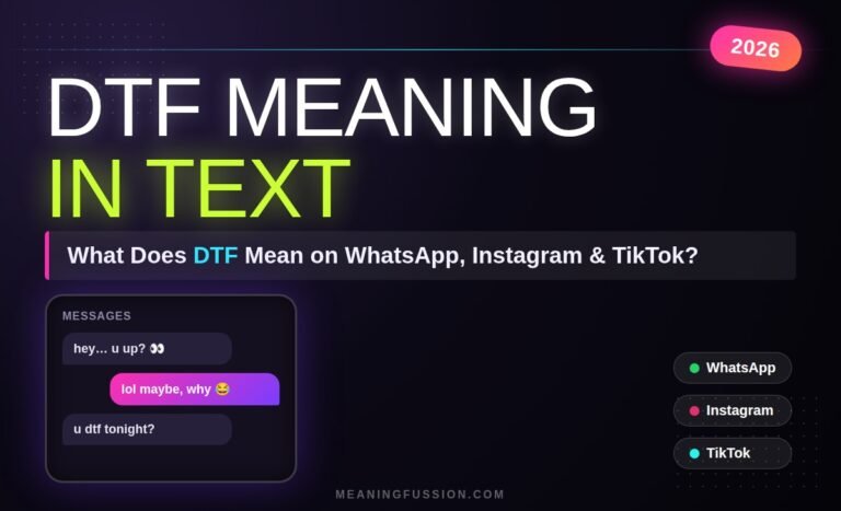 DTF Meaning in Text: What Does DTF Mean on WhatsApp, Instagram and TikTok