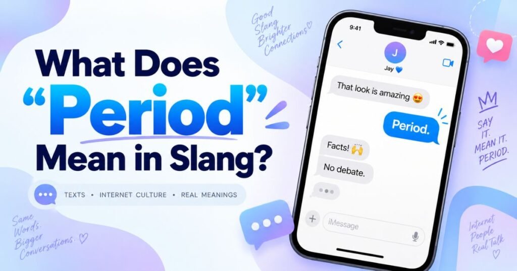 What Does Period Mean in Slang