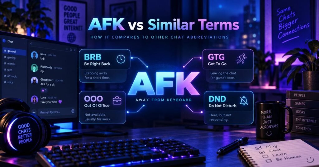 afk vs similar terms