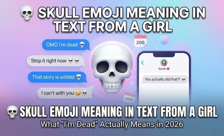 Skull Emoji Meaning in Text From a Girl