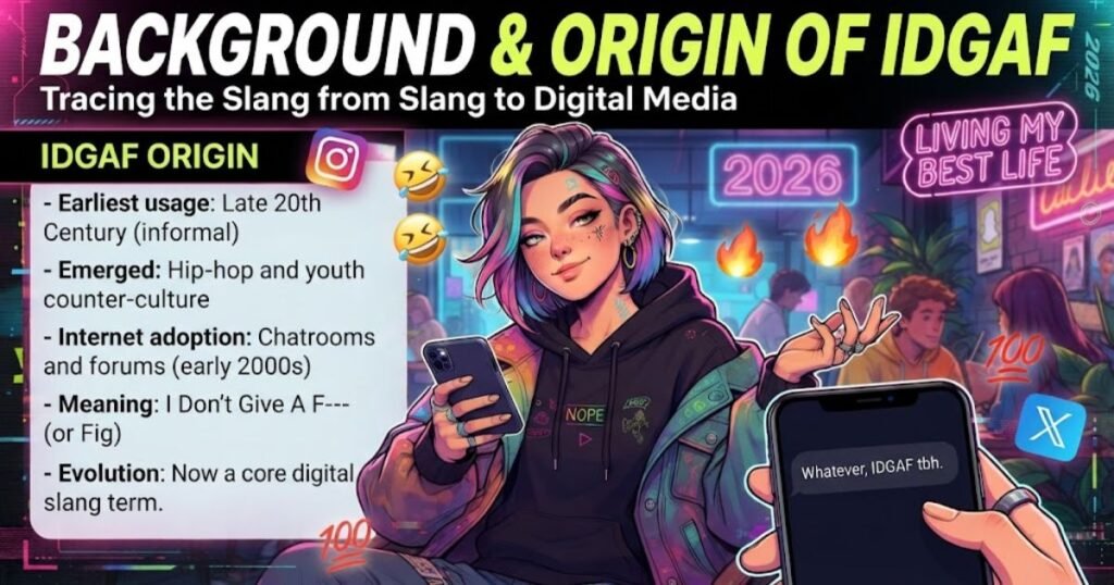 origin & background of idgaf