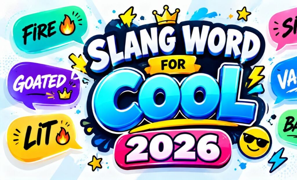 slang word for cool infographic 2026